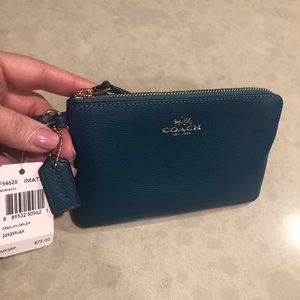 Coach Corner Zip Wristlet